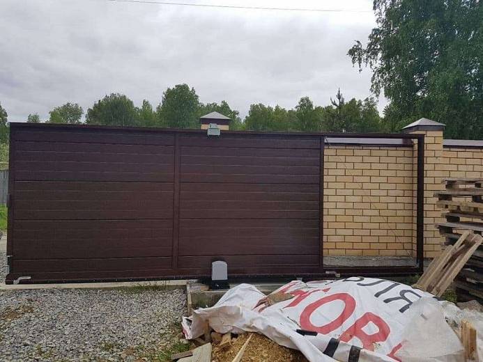 Ворота в коттедж. Ворота в коттедж.